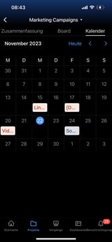 Jira App Kalenderansicht